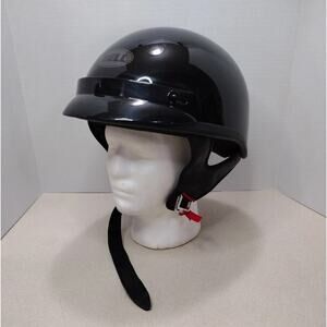 Bell Gloss Black Street Motorcycle Half Helmet Size Small DOT Bandito - Unused